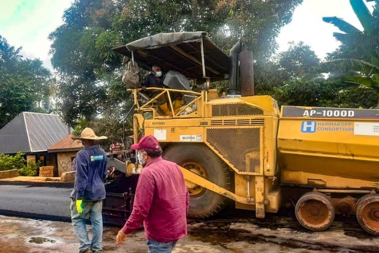 Okija road paving works